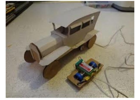 remote control car with cardboard