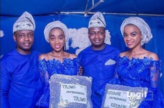 The inspiring story of the handsome twin guys that engaged beautiful twin ladies for marriage