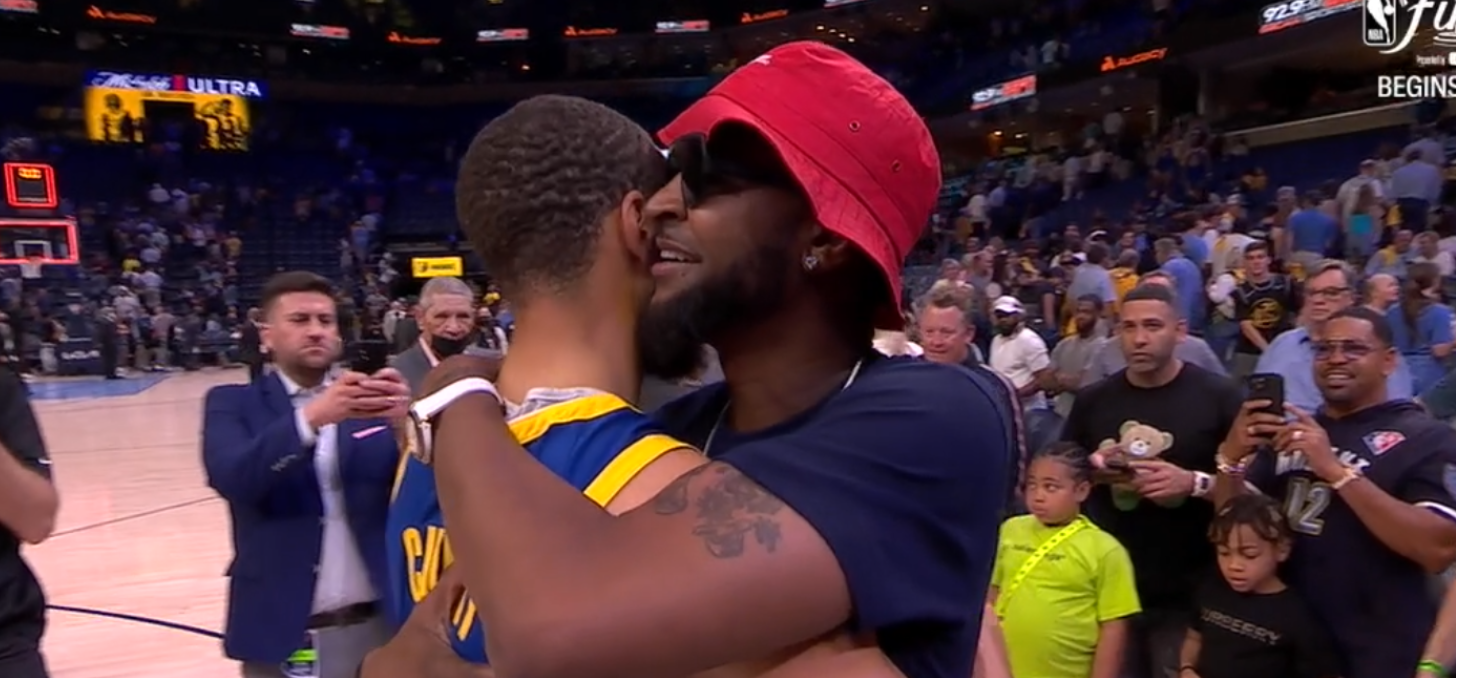 NBA Fans React To Ja Morant's Dad Hugging Steph Curry Immediately After Ja  Missed Game-Winning Shot - Opera News