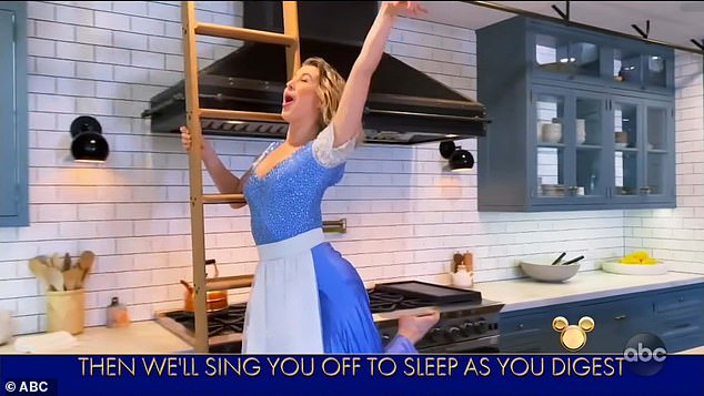 Cameo appearance: Julianne Hough accepted her brother's invitation to join them