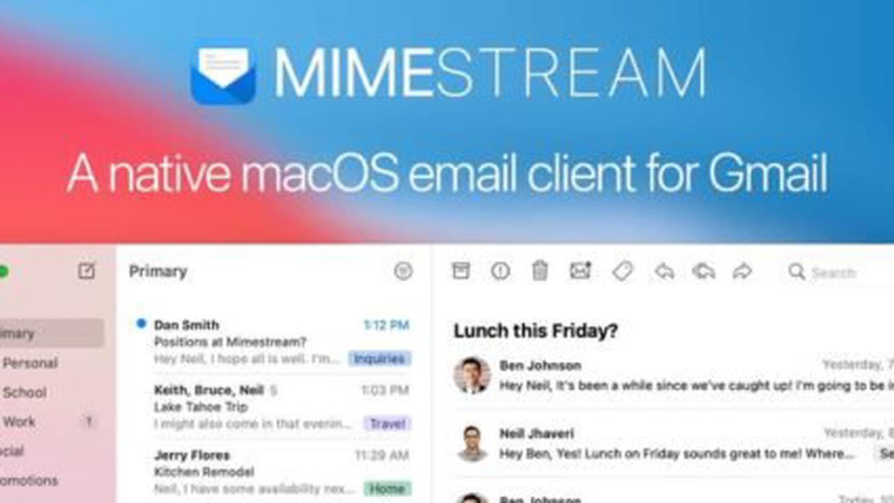 Mimestream: Gmail-Client für macOS bekommt neue Funktionen