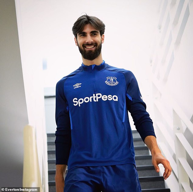 The Portuguese midfielder looked delighted to be back to familiar surroundings on Thursday