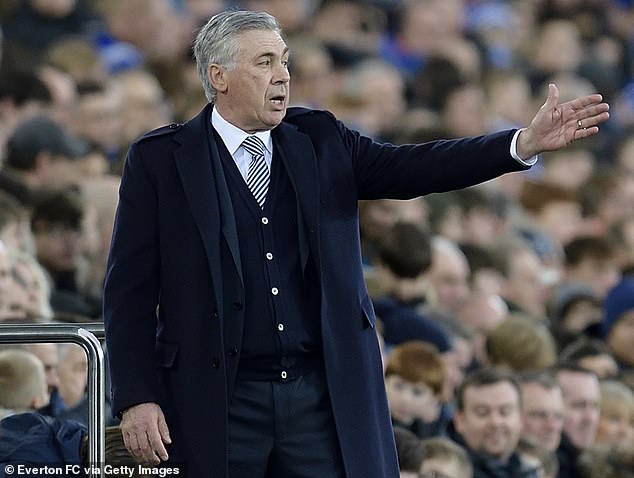 Everton manager Carlo Ancelotti says Gomes is 'doing well in his recovery' from injury