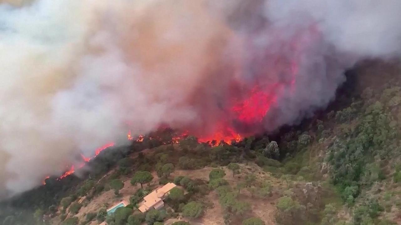 Schock im Spanien-Urlaub: Touristen müssen vor Waldbrand an Costa Brava fliehen