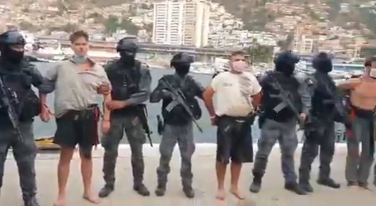  The two men were among a group captured on Sunday