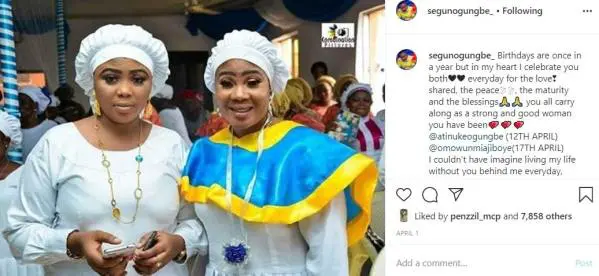 Segun Ogungbe Celebrates His Second Wife, Omawumi On Her Birthday