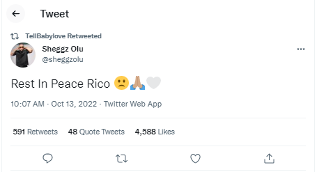 Celebrities mourn?reality star Rico Swavey following his death after car accident 