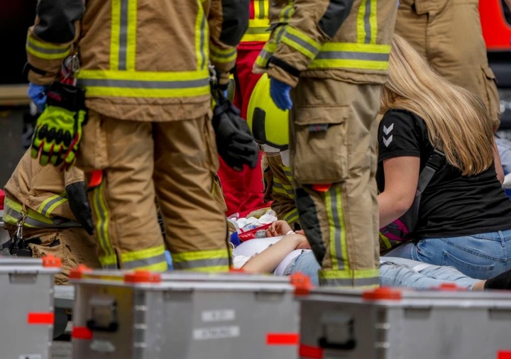 At least one person dead and 10 injured as car ploughs into crowd ...