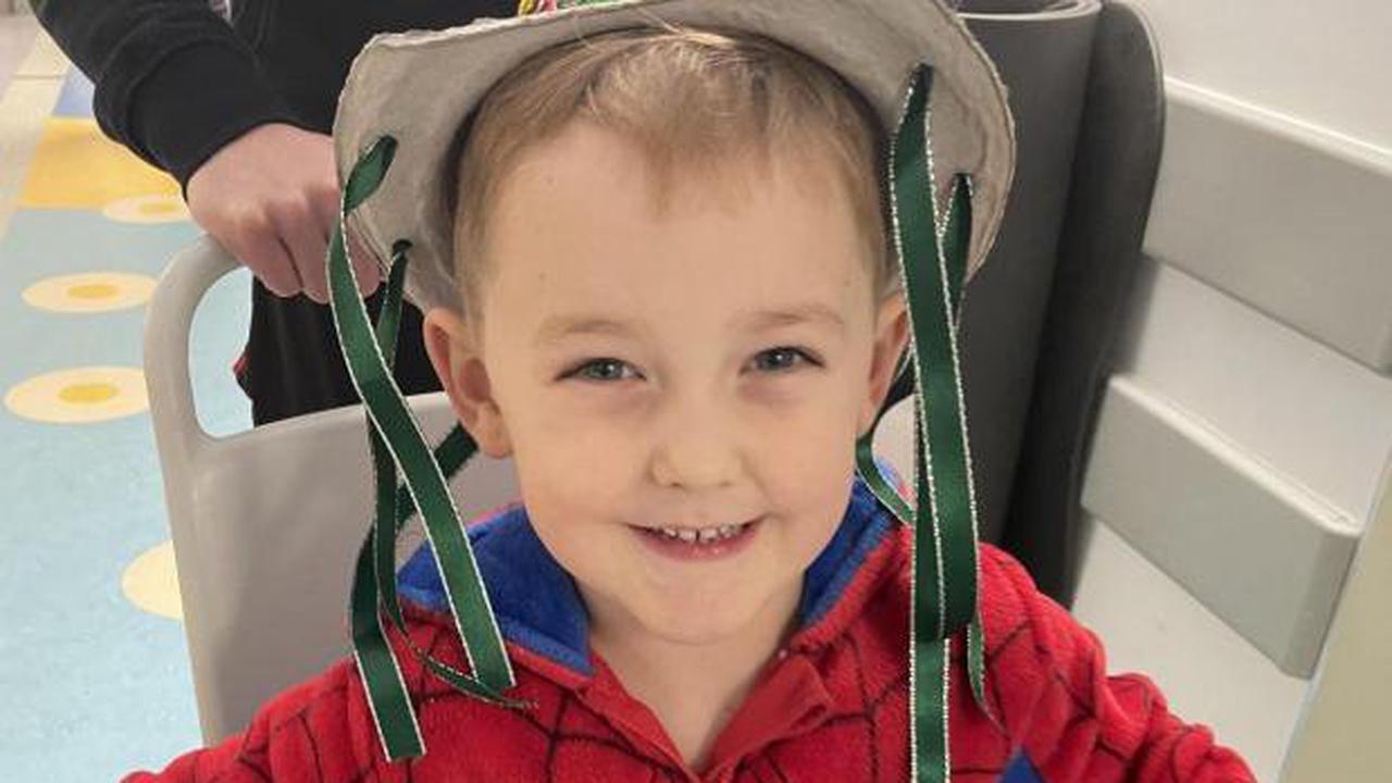 Brave Burghfield boy, 5, has part of brain removed to stop pain