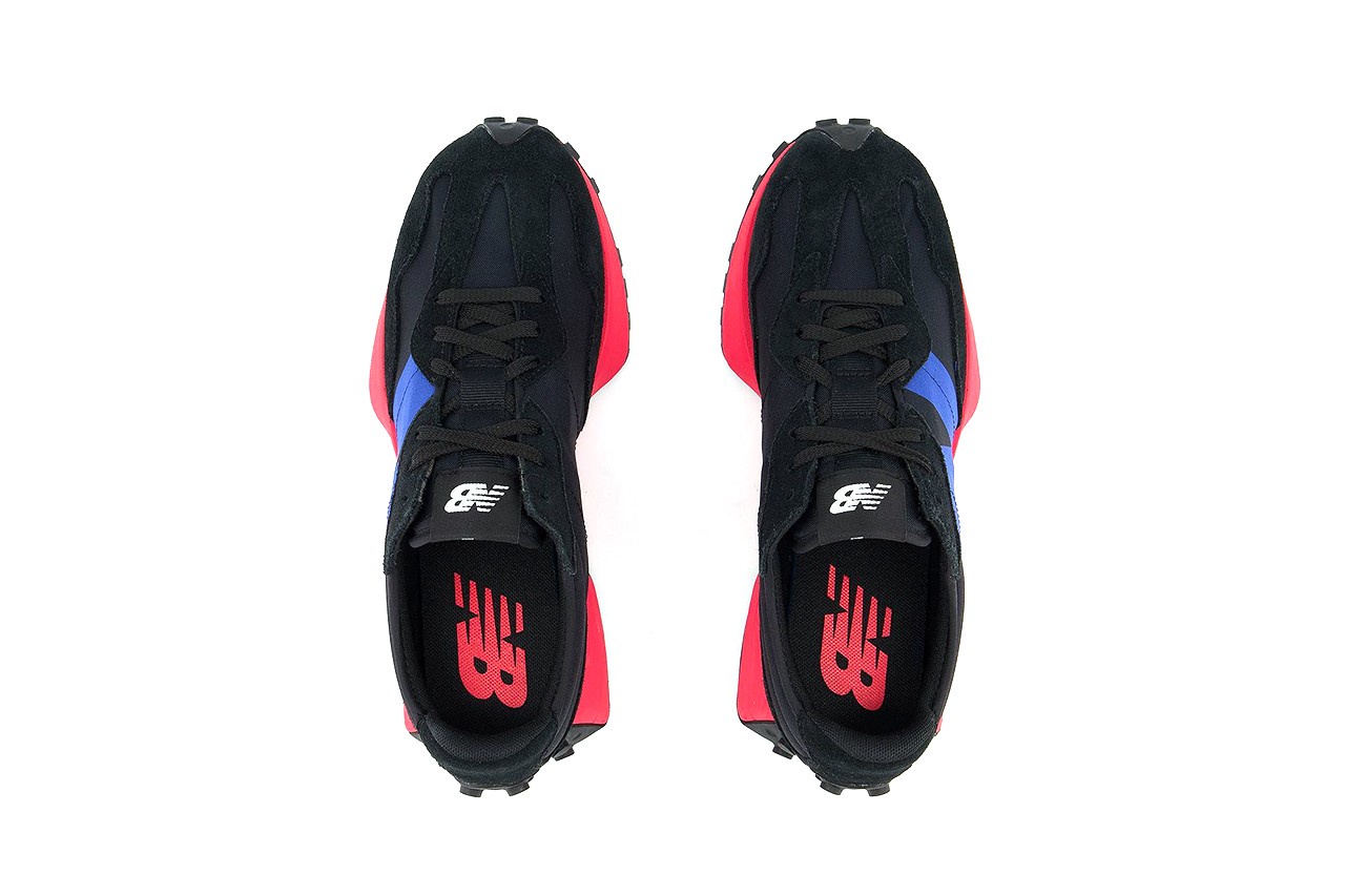 new balance 327 munsell white with team navy