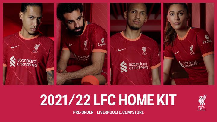 Liverpool Fc Unveils New 2021 22 Home And Training Kit Opera News