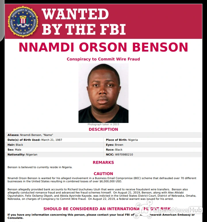 See 3 Igbos and 3 Yorubas Just Declared World's Most Wanted by FBI ...