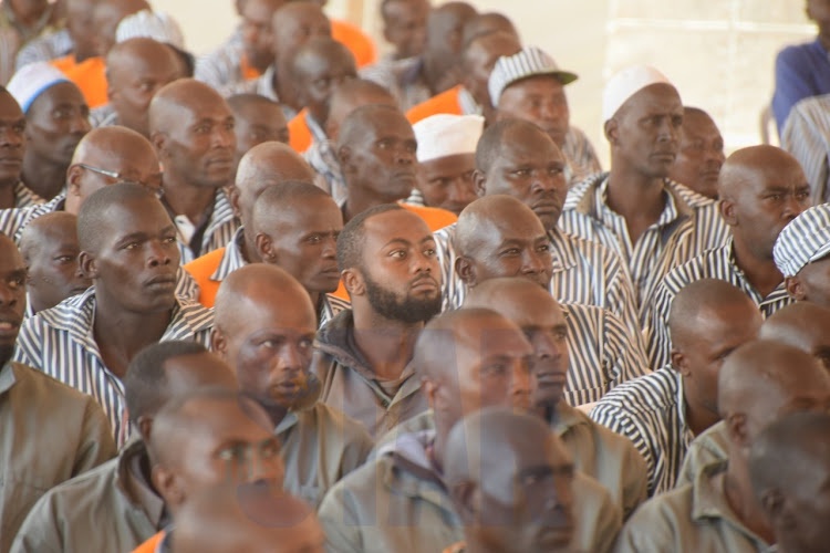Joseph Irungu, alias Jowie, during a past event at Kamiti.