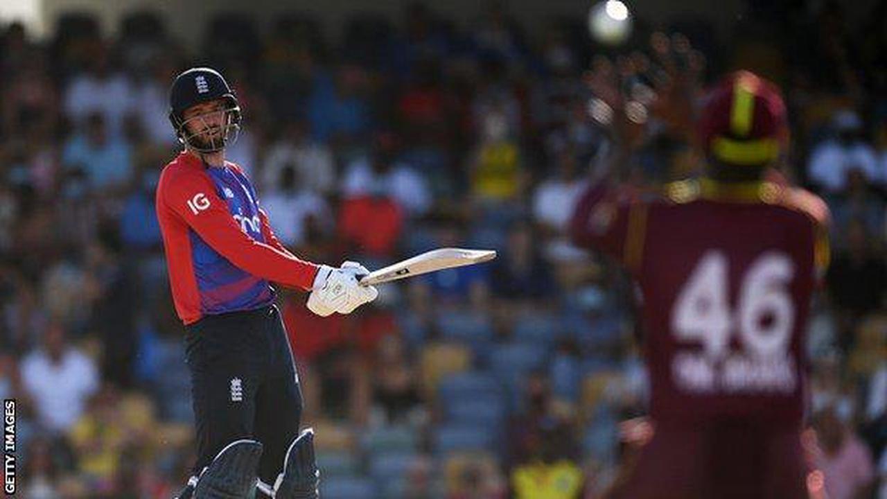 West Indies v England: Tourists bowled out for 103 to lose first T20 in Barbados