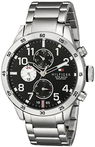 tommy hilfiger men's 1791141 cool sport analog display quartz silver watch