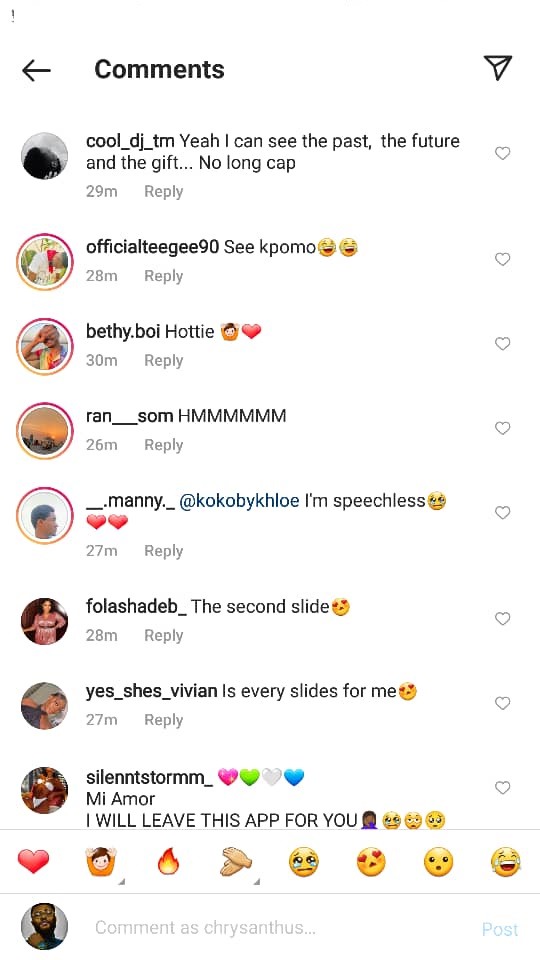 BBNaija star, Khole flashes her camel toe in new photos; her followers react