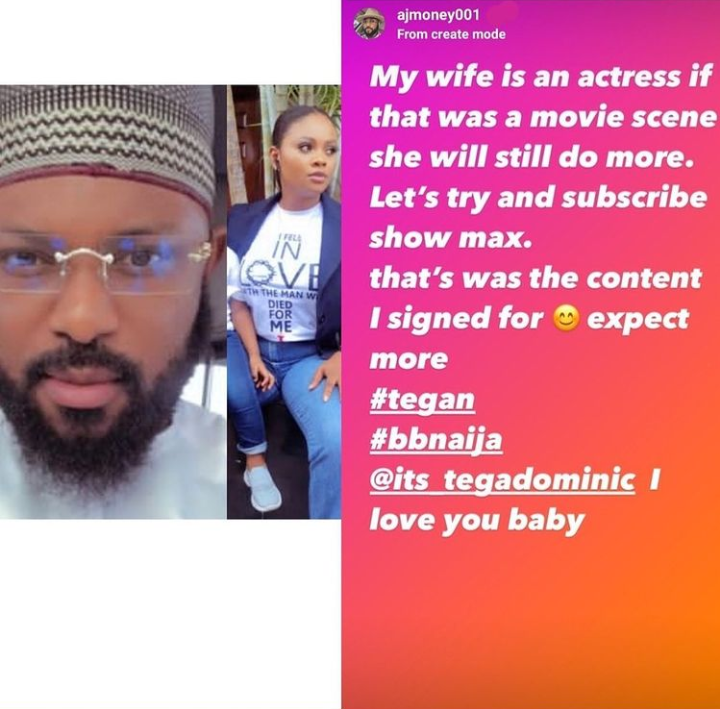 Tega's husband react to the video of his wife's "Truth or Dare" game with Saga