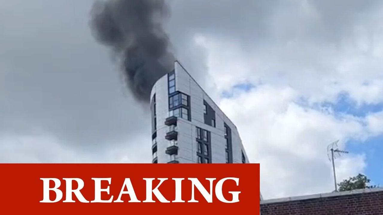 Thick black smoke billows into sky as huge fire breaks out in London - updates