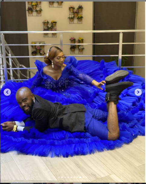 Nigerian actor, Chief Imo and his wife celebrate 10th wedding anniversary with lovely photos