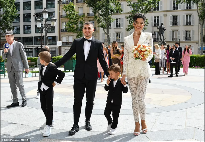 Footballer Marco Verratti ties the knot for second time as he marries his model girlfriend Jessica Aidi