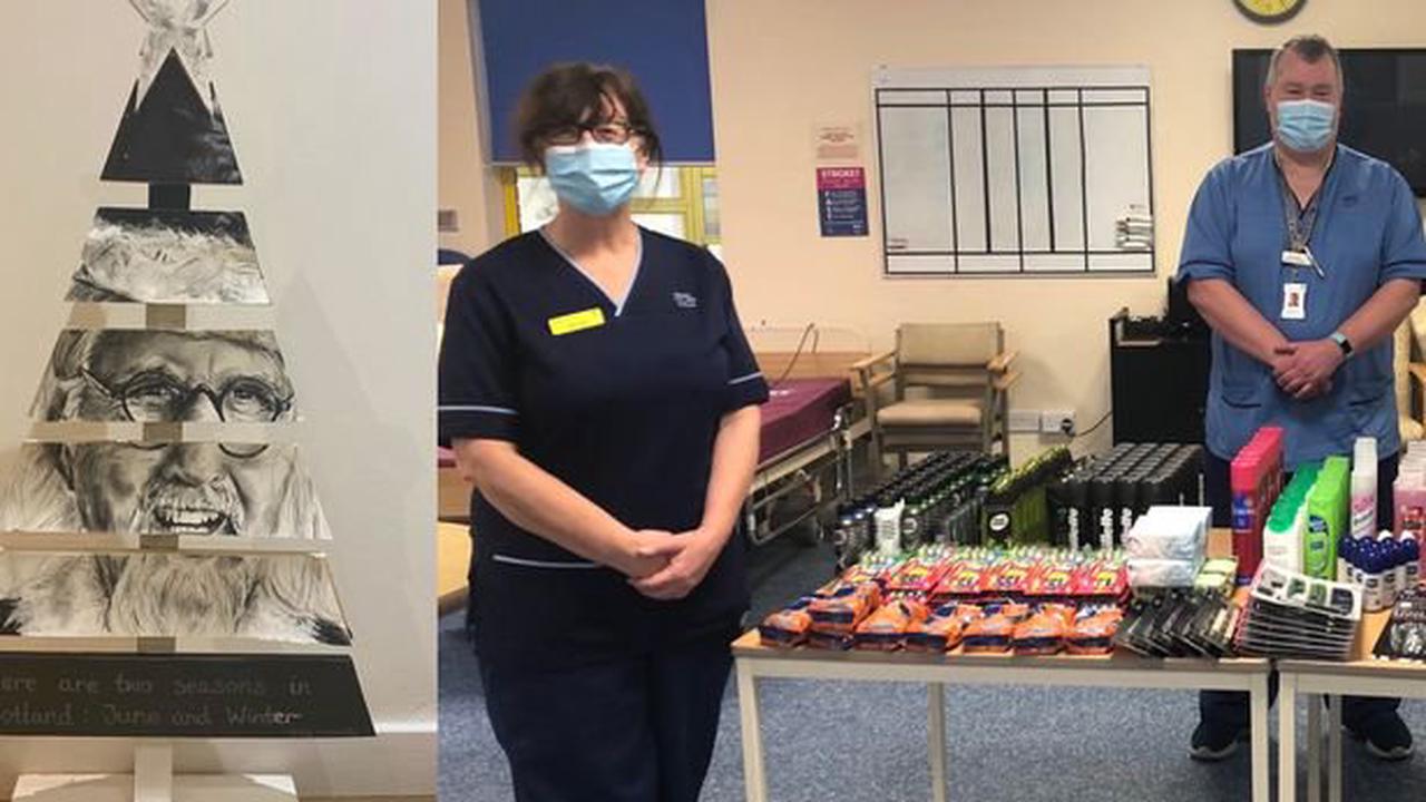 Big-hearted Ayrshire nurse auctions off unique wooden Christmas trees