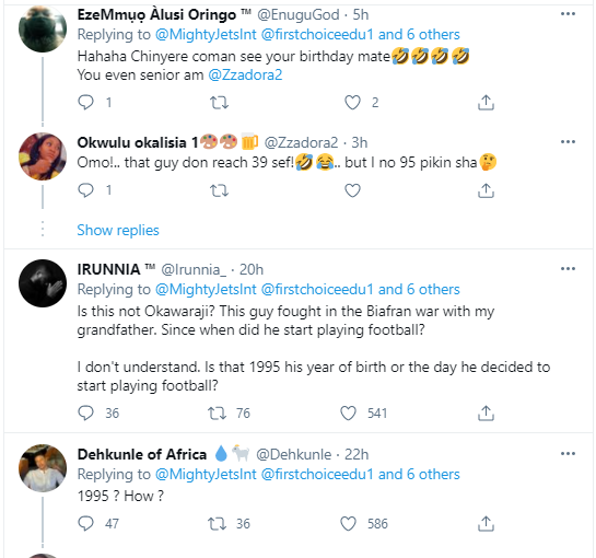 The  rate at which you people lie, the devil will be jealous - Nigerians react as local club, Mighty Jets claim their goalkeeper was born in 1995 