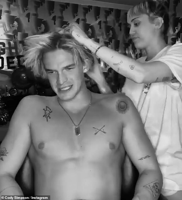 'I love you': Cody uploaded a heartwarming Insta Stories update on Wednesday to mark his half-year anniversary with Miley