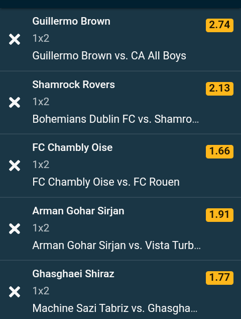 Today Well Selected Matches With Bumper Odds To Place And Earn Good
