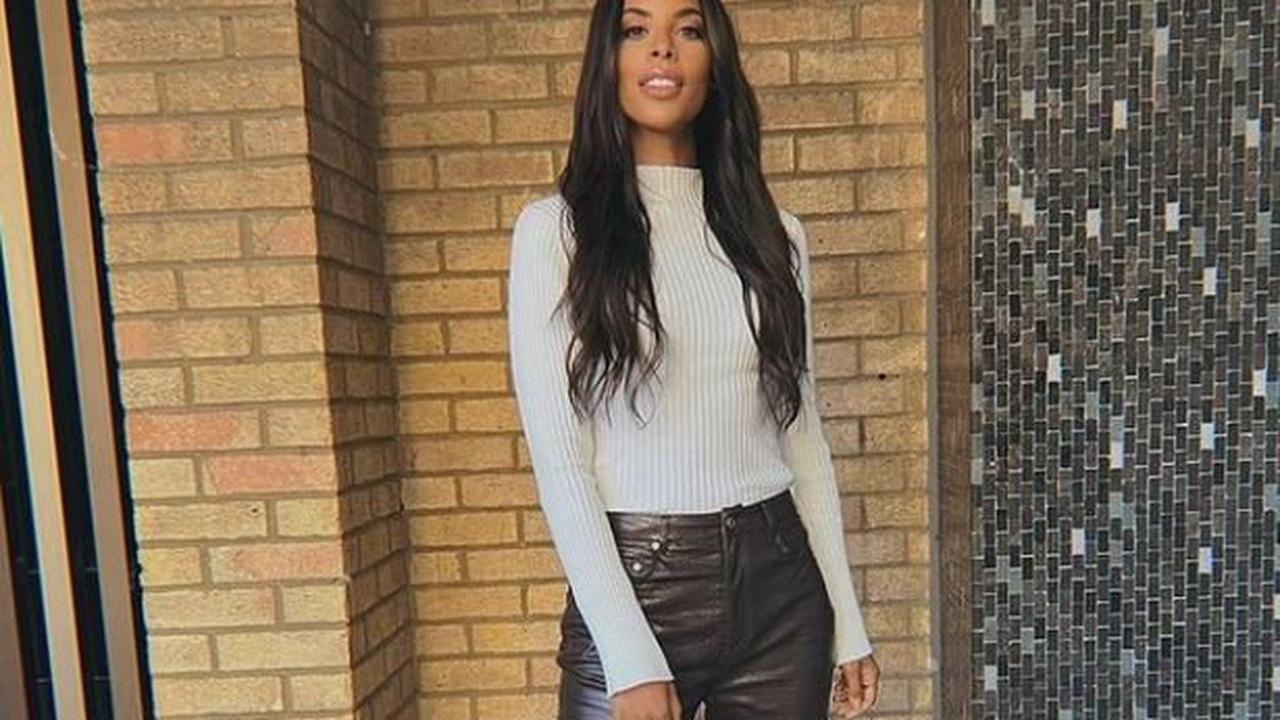 Where are Rochelle Humes' brown leather trousers from? This Morning star's outfit details