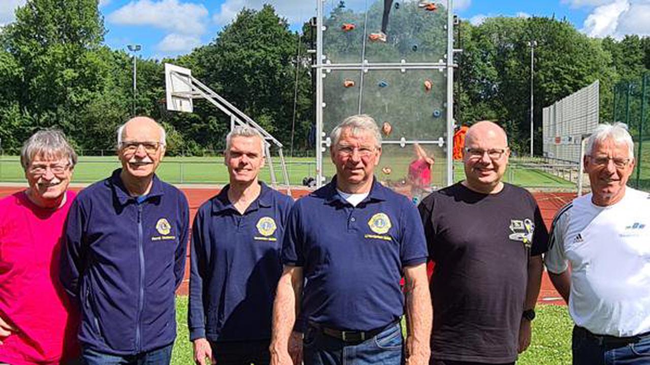 Kletterwand des Kreissportbundes Wesermarsch: Lions-Clubs Brake und Nordenham/Elsfleth spenden 4000 Euro