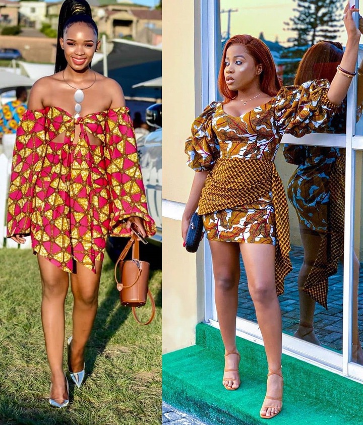 Latest Off-shoulder Ankara 