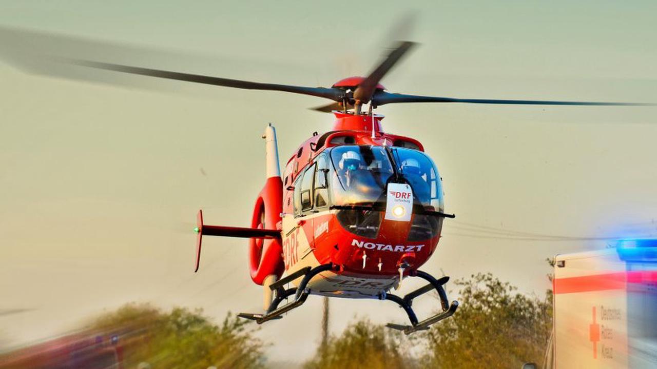 Unfall auf A71 mit fünf Verletzten: Autobahn wird für Hubschrauberlandung gesperrt