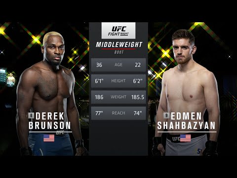 Ufc Full Fight Video Derek Brunson Derails Hype Train Of Unbeaten Edmen Shahbazyan Opera News