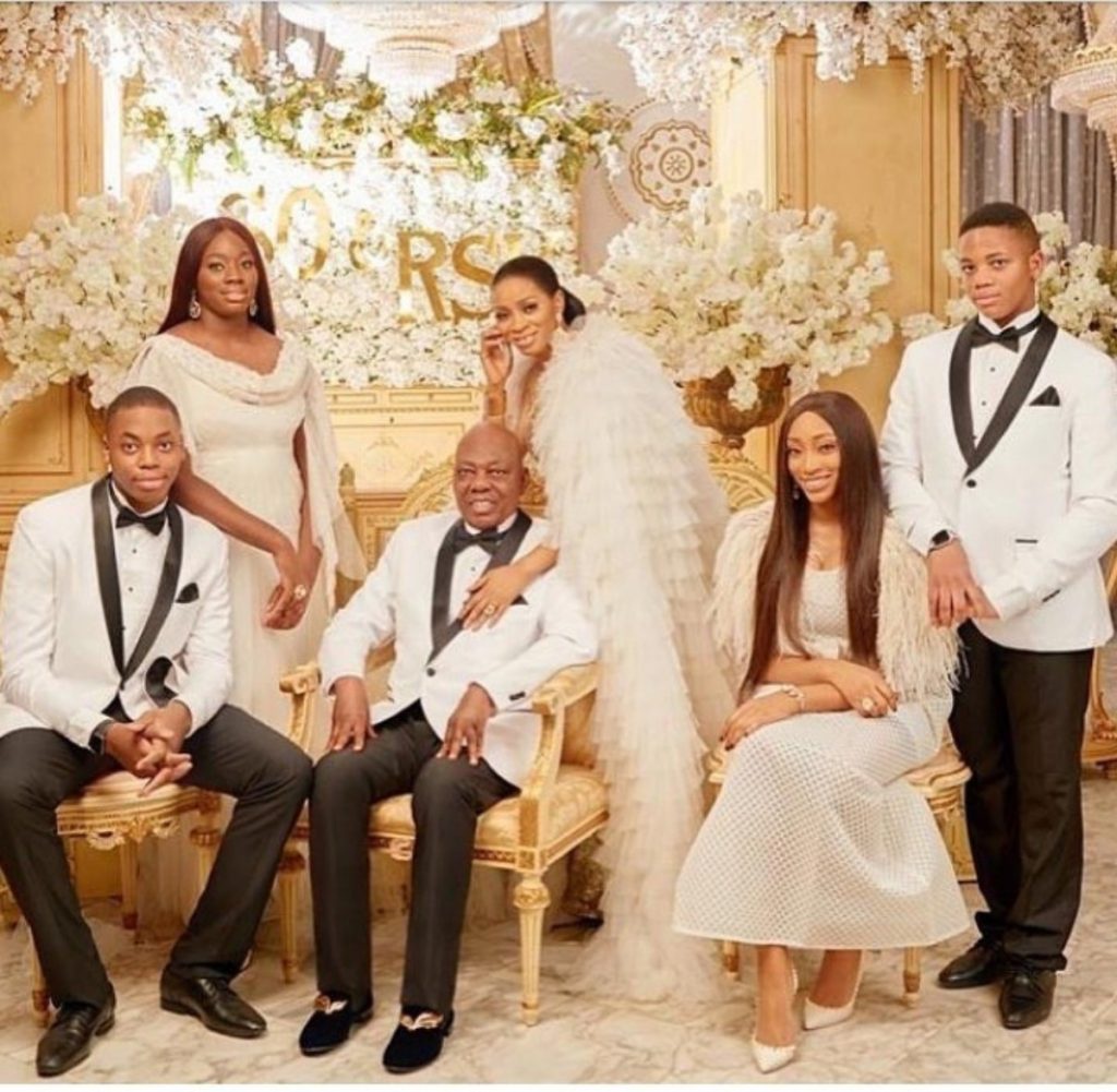 Shade Okoya and family