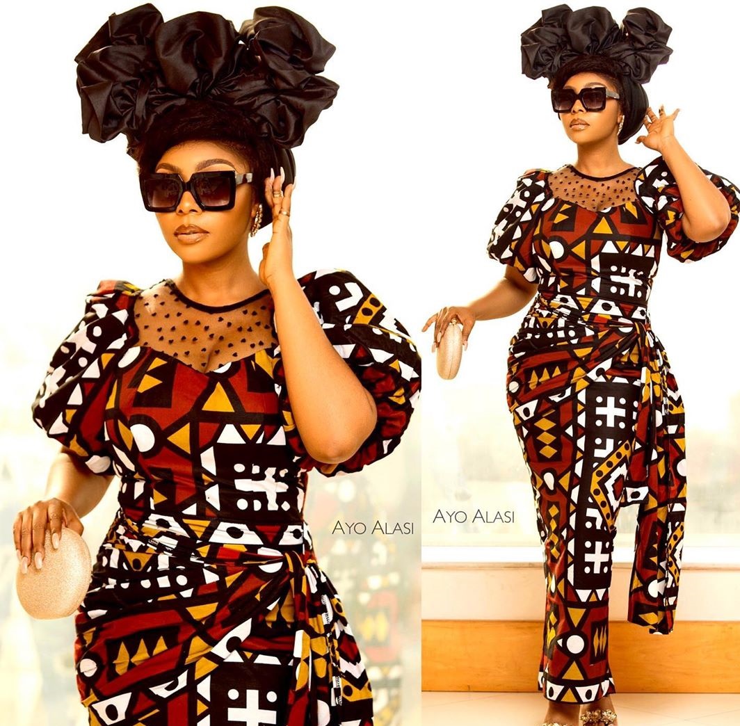 ankara wrapper gown