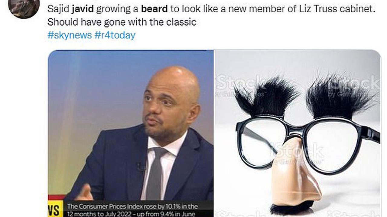 'Sajid Javid's beard makes him look as if his head is on upside down': Tory MP sparks comparisons with Brutus and Guess Who characters as he unveils his new facial hair
