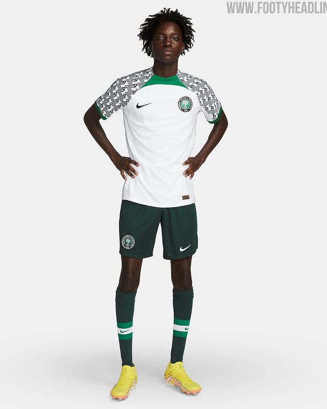 NIKE releases Nigeria’s new home and away jersey for 2022 (photos)