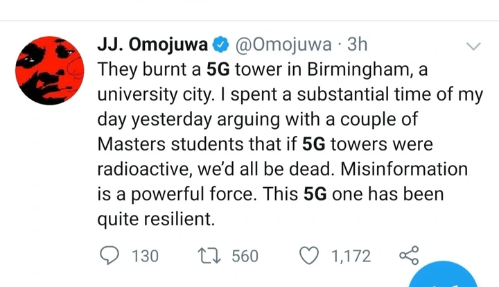 The Fact About 5G Network And COVID-19 According to Experts That Nigerians Need to Know