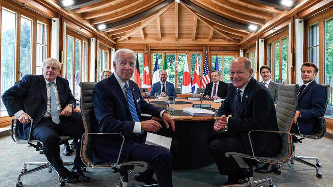 G7-Regierungschefs machen Witze über Putin