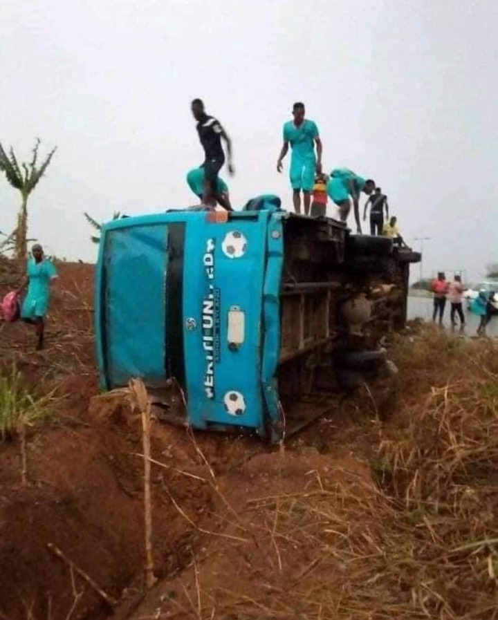 Ekiti United players involved in auto crash