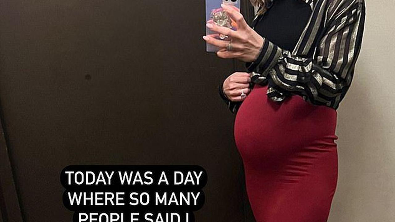 Hilaria Baldwin takes funny selfie featuring husband Alec Baldwin cozying up to her growing baby bump: 'Guess my belly is big for the 1,000th time around'
