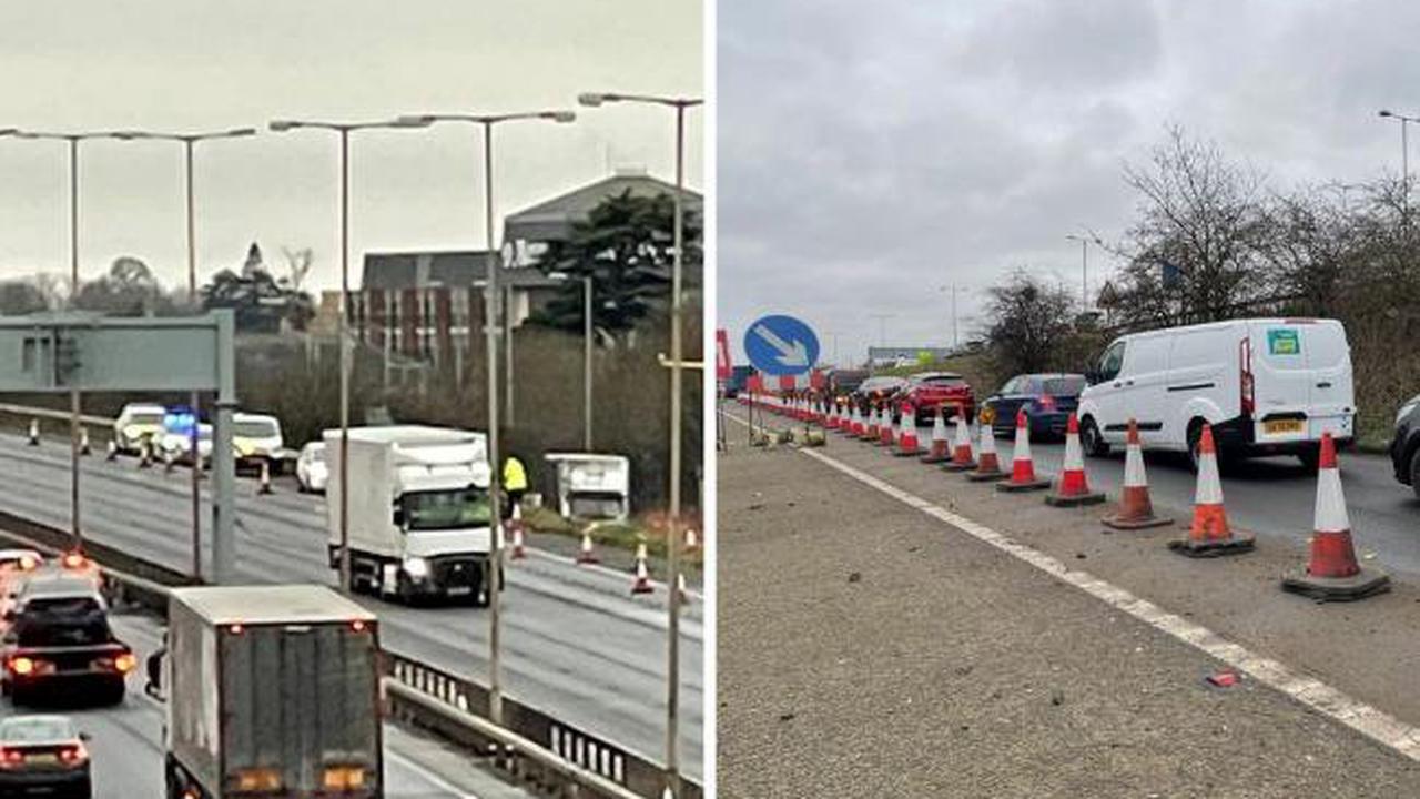 Pedestrian 'killed' after being hit by lorry on the M4