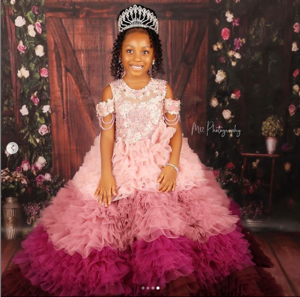 Nollywood Actress Osas Ighodaro and Gbenro Ajibade celebrate their daughter Azariah at 5 (photos)