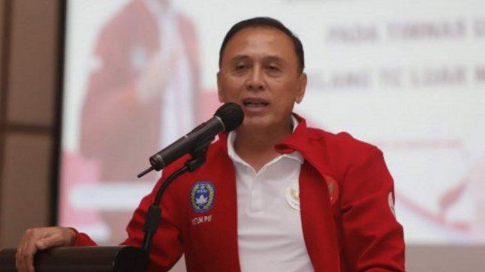 Ketua Umum PSSI, Mochamad Iriawan berbicara saat acara pelepasan Timnas Indonesia U-19 untuk pemusatan latihan atau training camp (TC) ke Kroasia, di Hotel Fairmont, Jakarta Pusat, Sabtu (29/8/2020). Sebanyak 28 pemain Timnas serta 15 pelatih dan ofisial turut serta dalam pemusatan latihan Timnas Indonesia U-19 di Kroasia selama sebulan. Tribunnews/Herudin