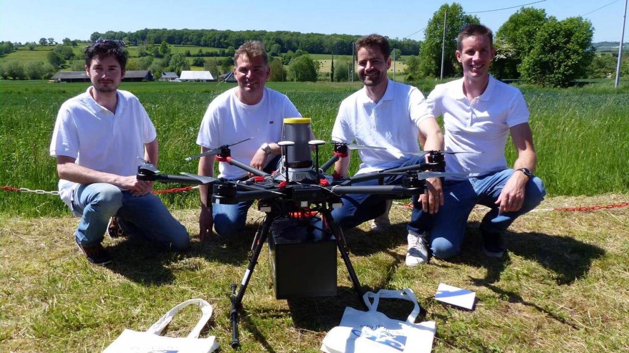 À Rouen, Delivrone se lance dans la livraison par drone de petits colis