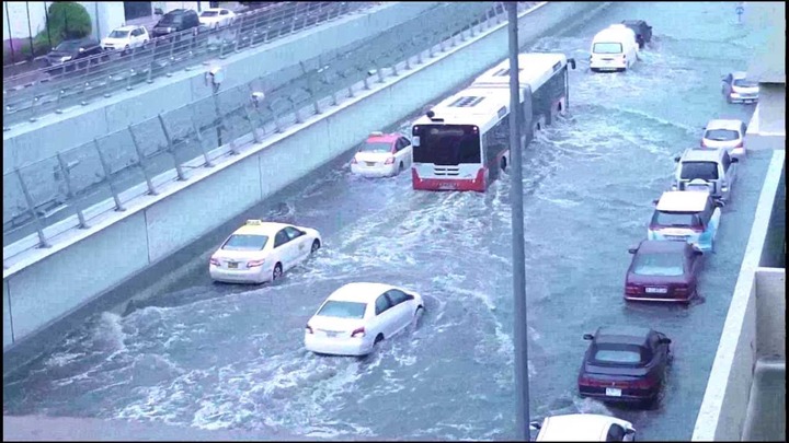 Nigerians In Dubai Experience Flooding At Dubai Mall And Roads
