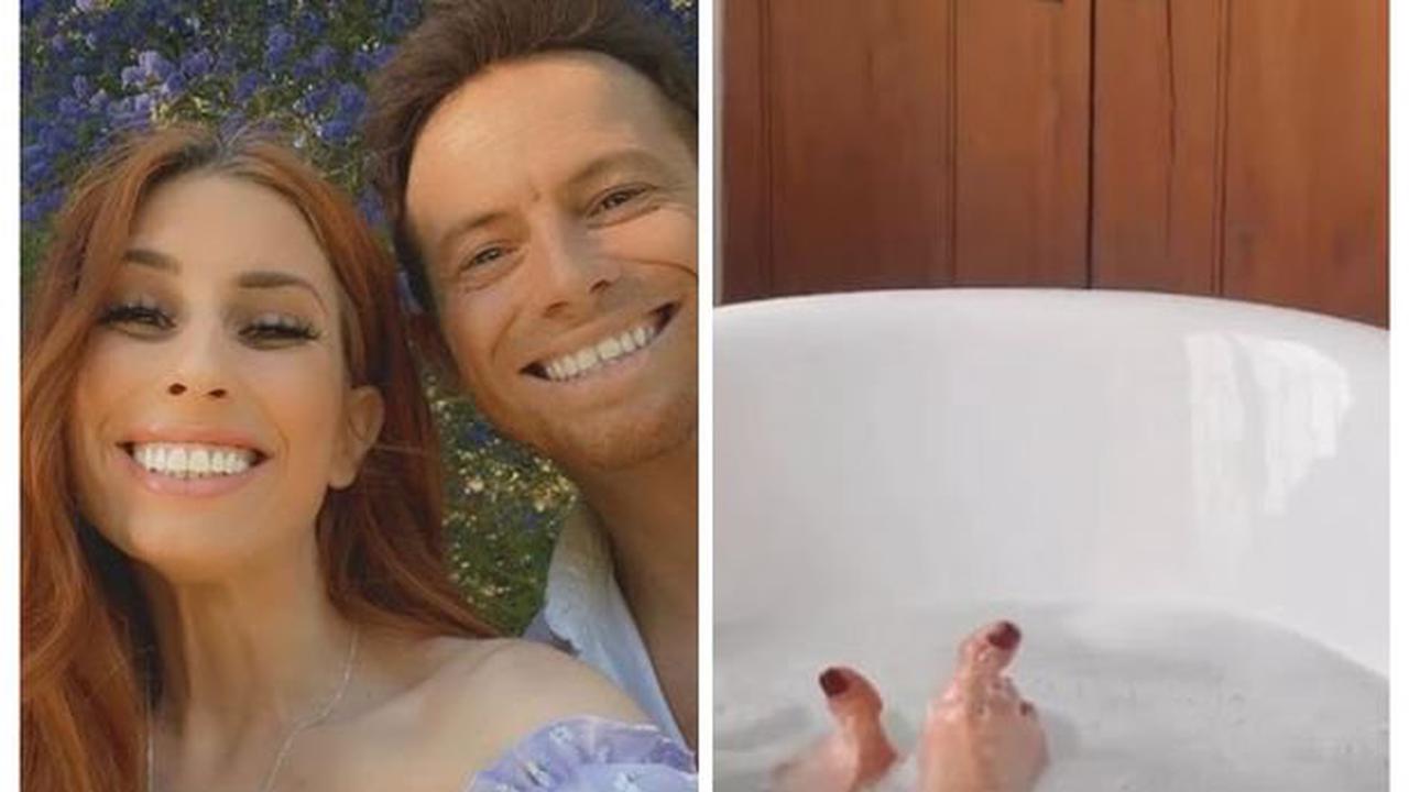 Stacey Solomon reveals 'birthday tradition' for Joe Swash as she shares bathtime video clip