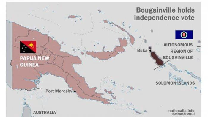 Peta PNG dan Bougainville