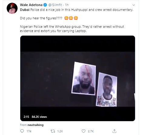 hushpuppi abas arrest video