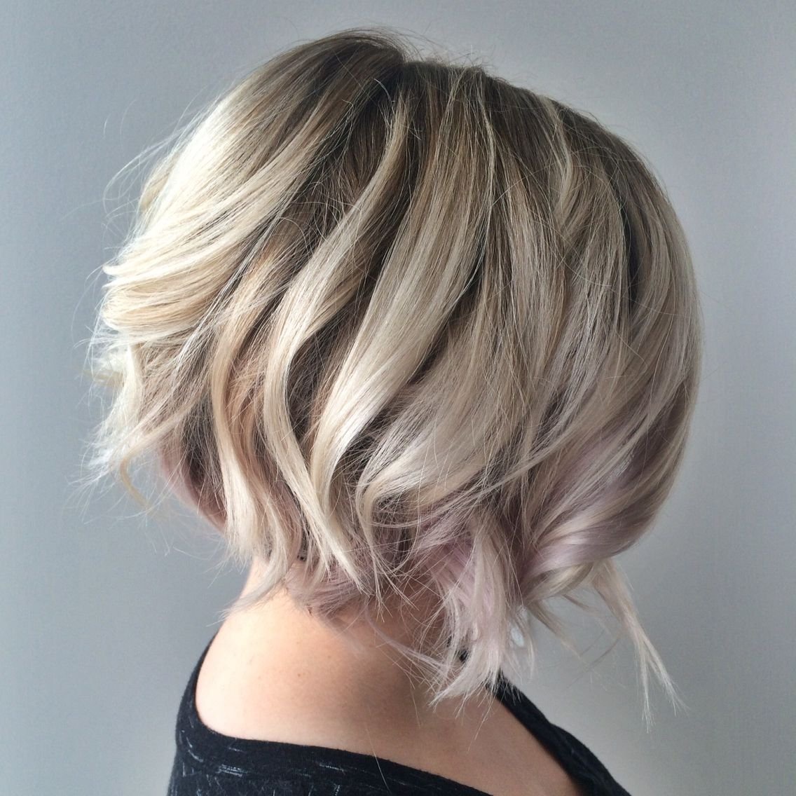 platinum blonde bob